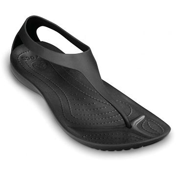 Crocs Sexi Flip Women's Sandals Black | Australia 0479AHKP